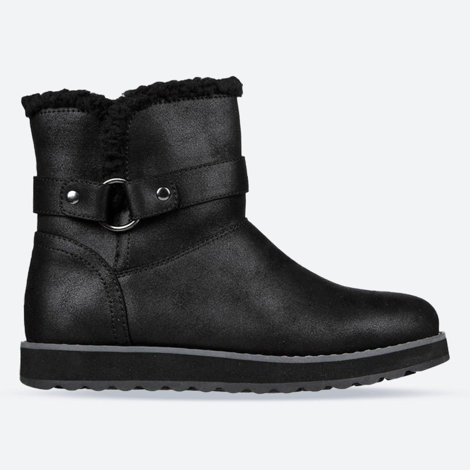 Women's Wide Fit Skechers 167615 Keepsakes Boots Black