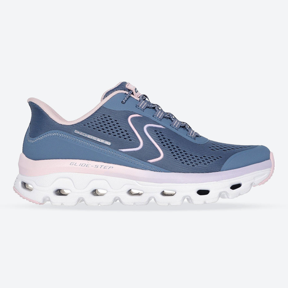 Women's Wide Fit Skechers 180272 Slip-ins Glide Step Sole Sneakers