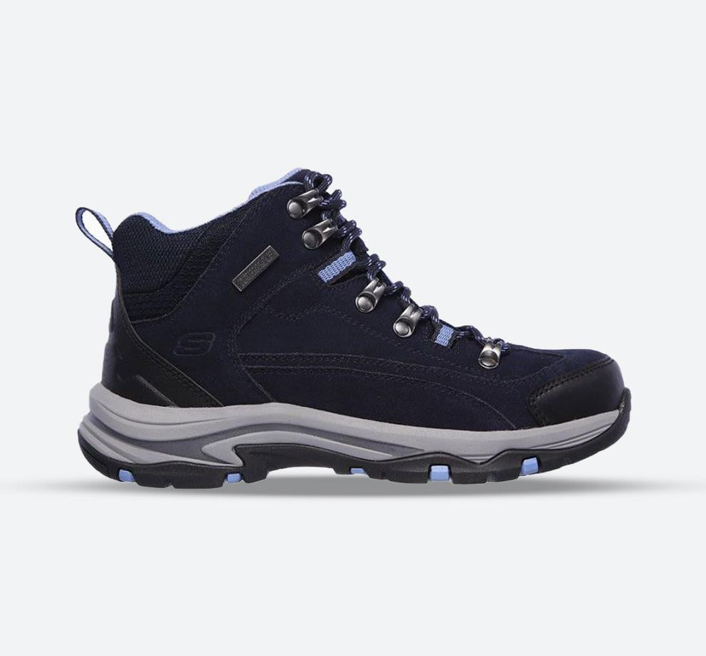 Women s Wide Fit Skechers 167004 Trego Alpine Trail Hiking Boots Navy Skechers Wide Fit Shoes Wide Fit Shoes US