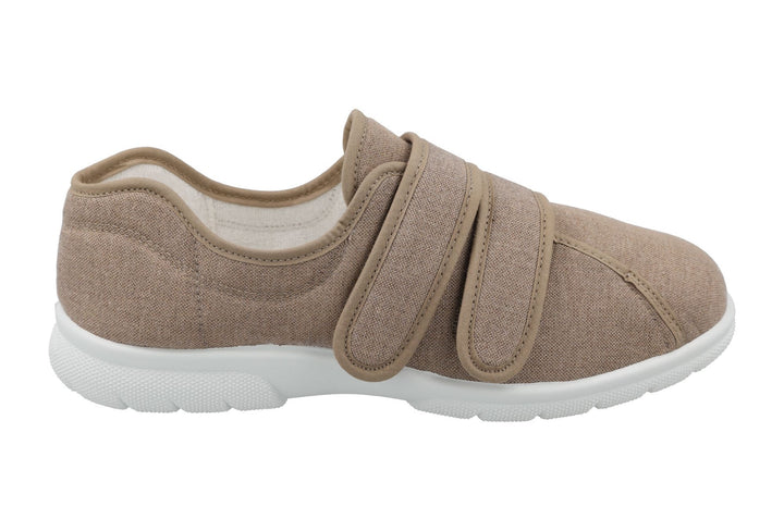 DB Harris Canvas-Schuhe mit Klettverschluss für Herren, weite Passform