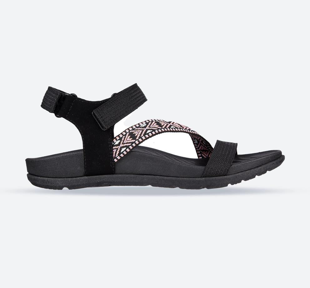 Women's Wide Fit Skechers 163221 Reggae Lite Beachy Sunrise