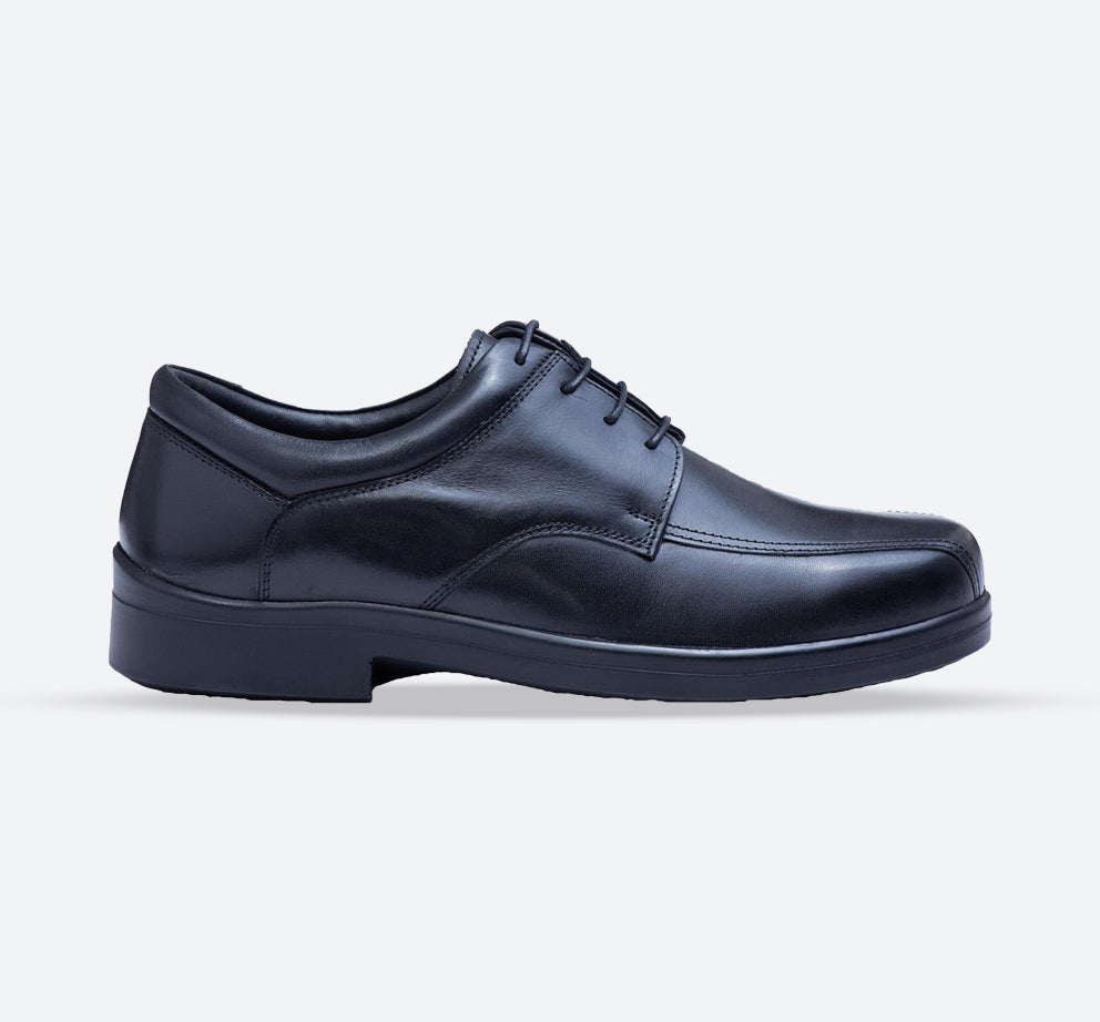 Mens Wide Fit Tredd Well Holmes Shoes, Black / 12 / 4E