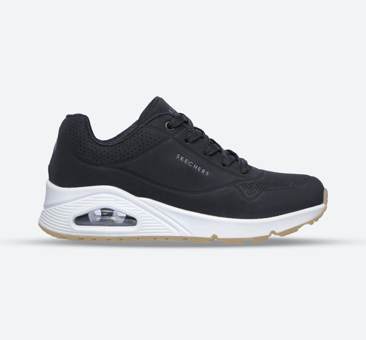 Skechers 73690 Uno – Stand On Air Walking-Sneakers für Damen mit weiter Passform