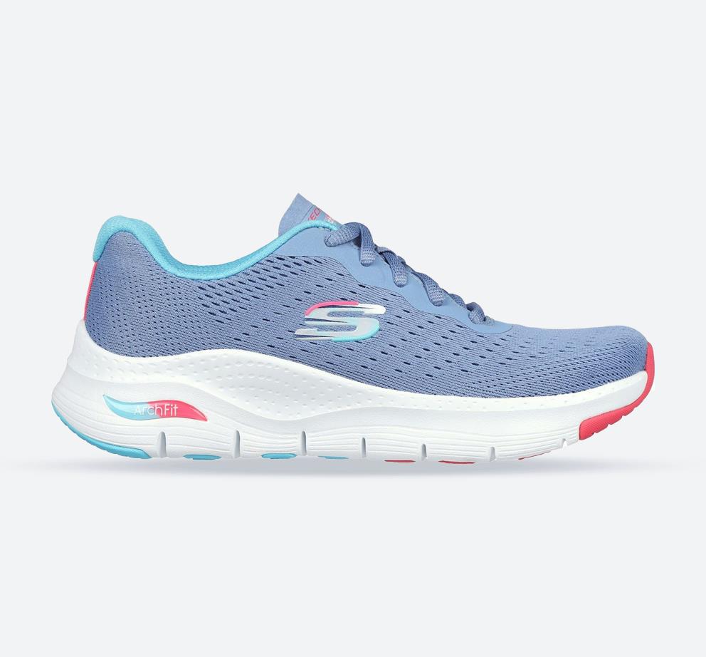 Sports Trainers for Women Skechers Arch Fit 149722 BLMT Blue