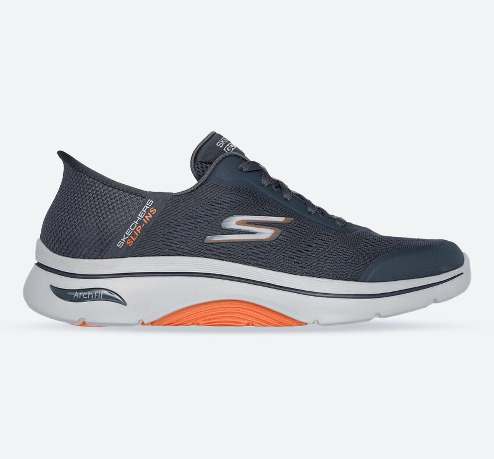 Skechers fashion shoes mens orange