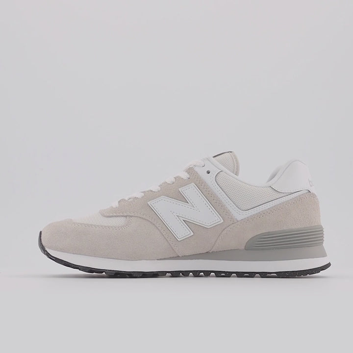 Men's Wide Fit New Balance ML574EVW Running Sneakers - Exclusive - Nimbus Cloud/White