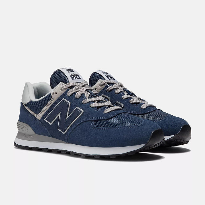 Men's Wide Fit New Balance ML574EVN Running Sneakers - Exclusive - Navy