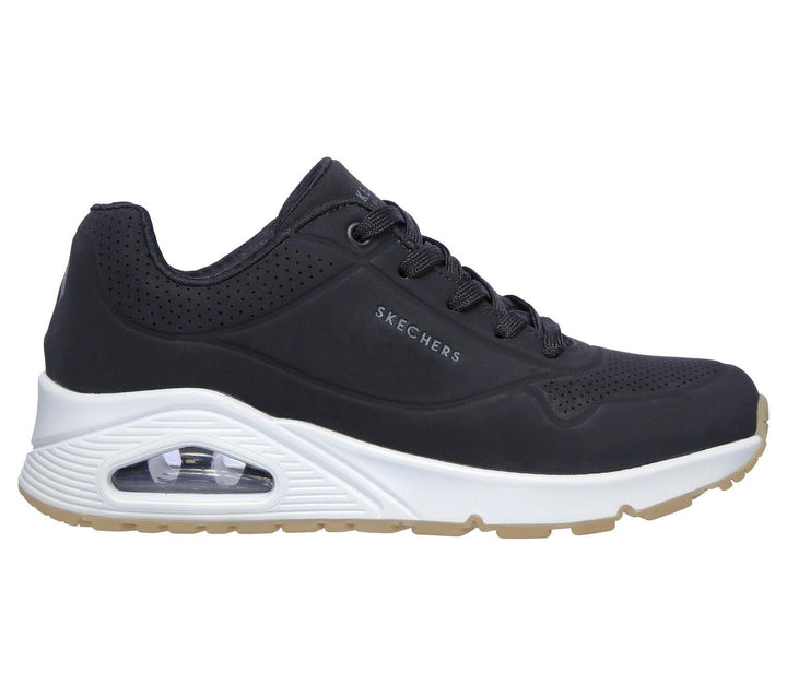 Skechers 73690 Uno – Stand On Air Walking-Sneakers für Damen mit weiter Passform