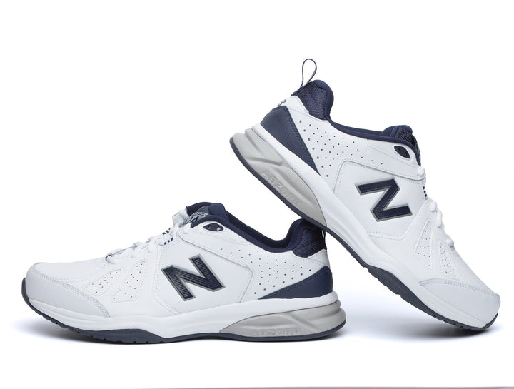 New Balance Mens Wide Fit 624V5 Sneakers- White (2E / 4E / 6E Width) - ABZORB