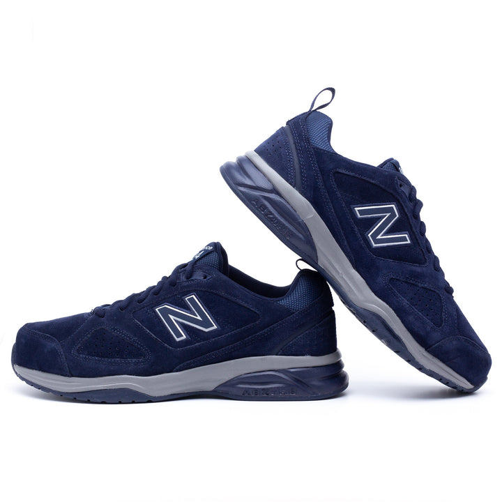 Mens New Balance Wide Fit MX624V4 Navy Sneakers - ABZORB