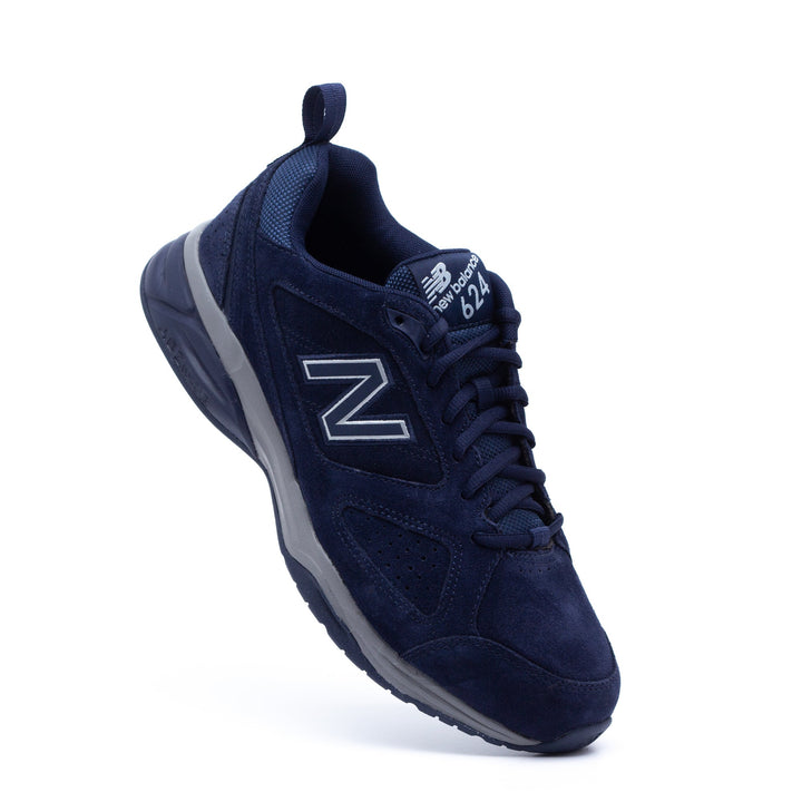 Mens New Balance Wide Fit MX624V4 Navy Sneakers - ABZORB