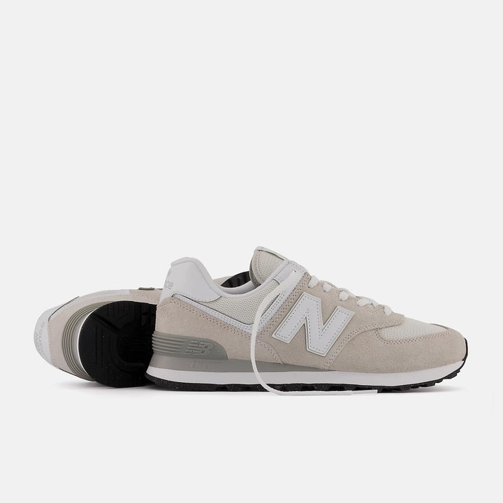 Men's Wide Fit New Balance ML574EVW Running Sneakers - Exclusive - Nimbus Cloud/White