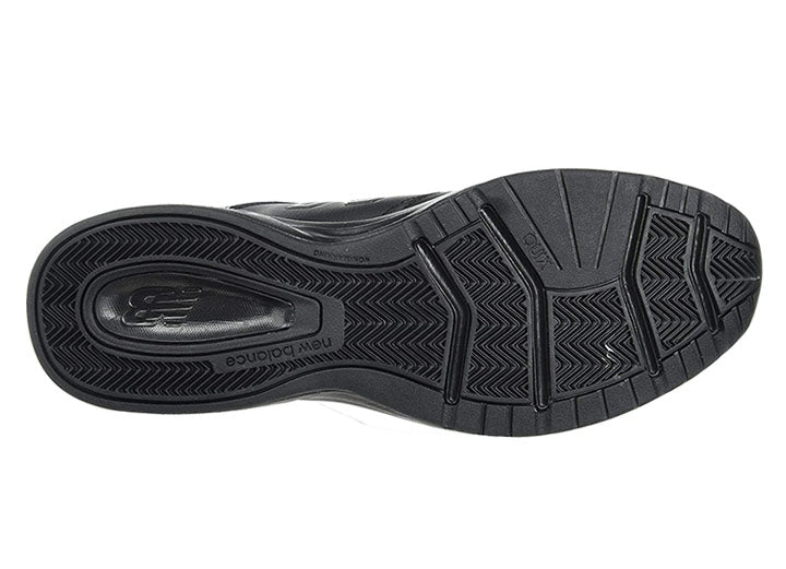 Mens Wide Fit New Balance 624V5 Black Sneakers - ABZORB