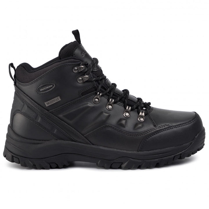 Men's Wide Fit Skechers 65529 Relaxed Fit Relment Traven Hiking Boots