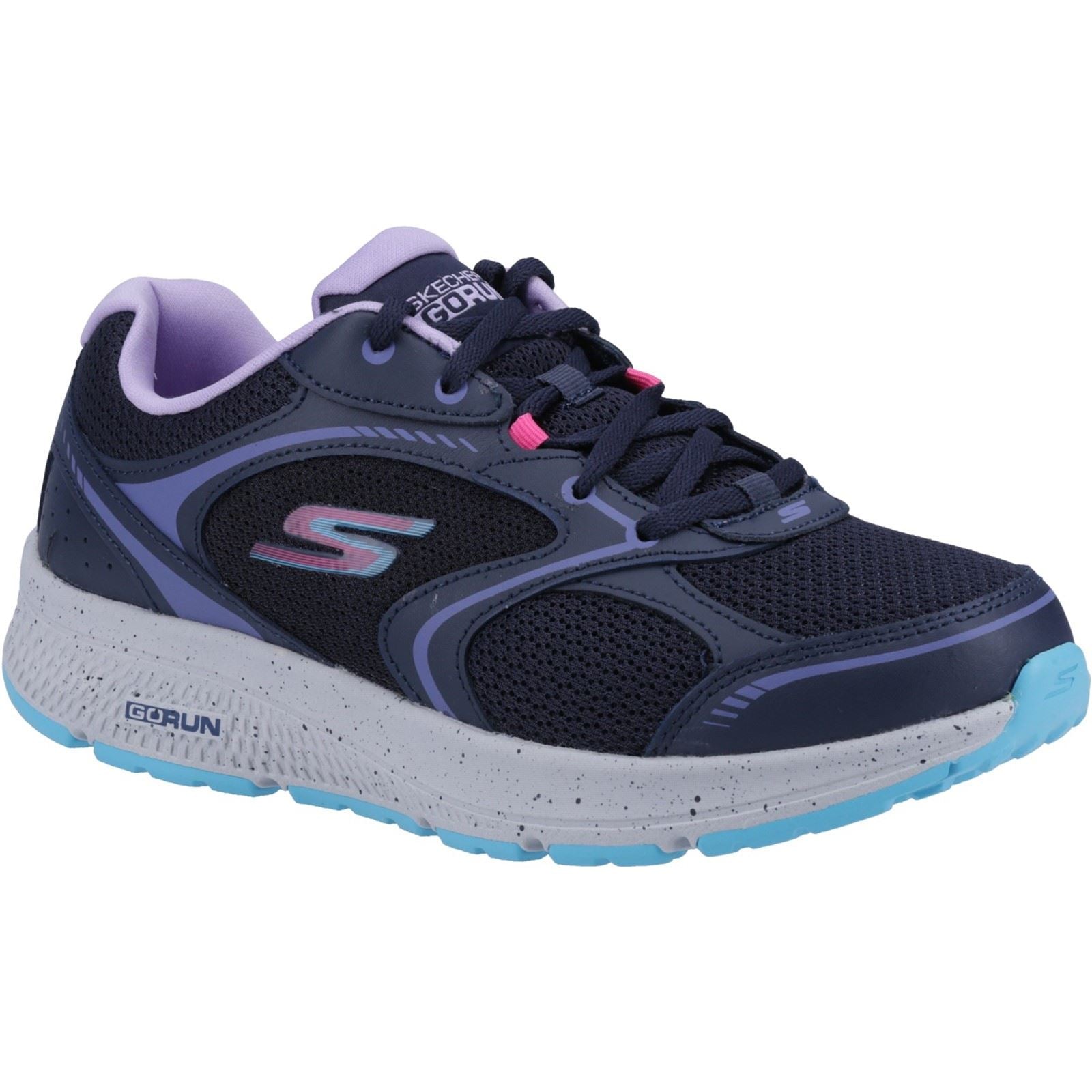 Women's Wide Fit Skechers 128285 Go Run Consistent Vivid