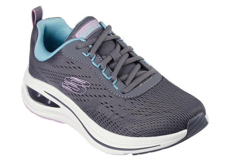 Women's Wide Fit Skechers 150131 Skech Air Meta - Aired Out Sneakers