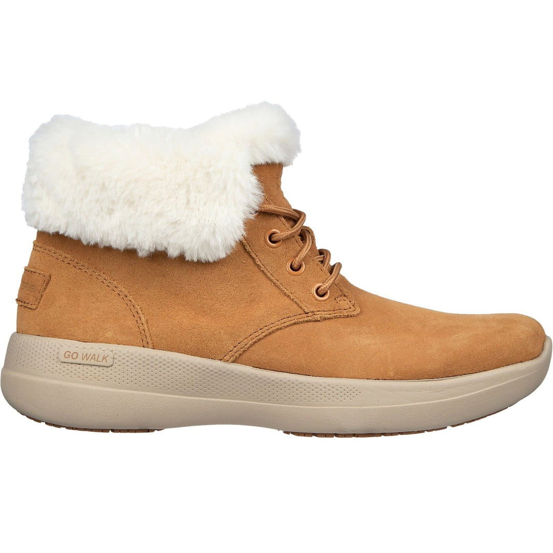 Women's Wide Fit Skechers 144665 Go Walk Stability Comfy Days