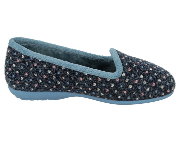 Womens Wide Fit DB Nottingham Slip On Slippers