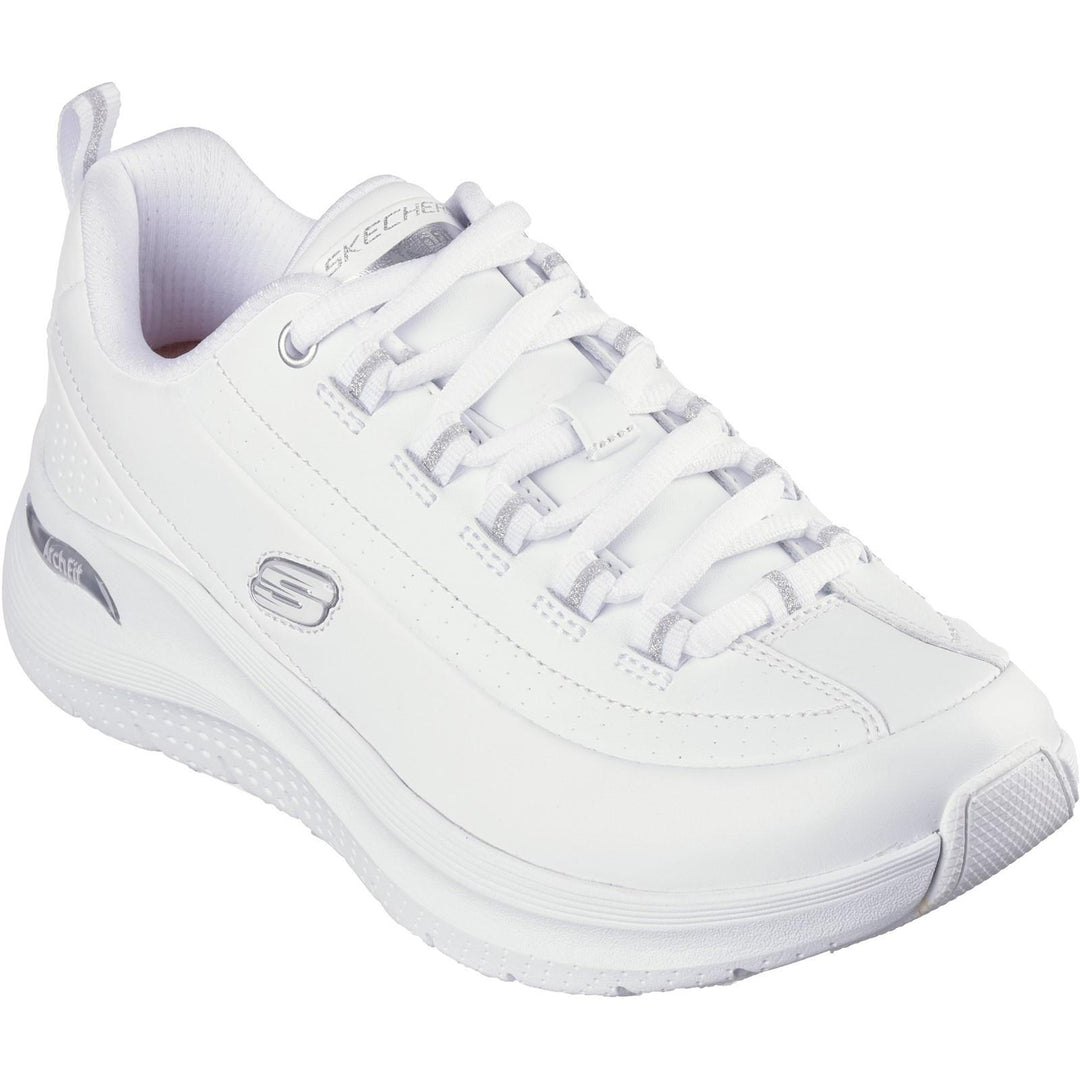 Women's Wide Fit Skechers 150061 Arch Fit 2.0 Star Bound Sneakers