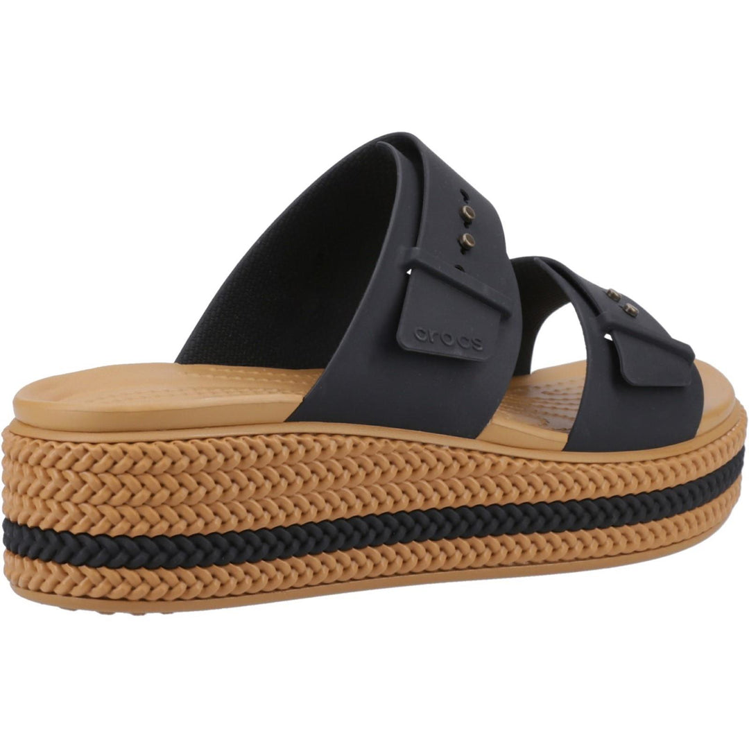 Women's Wide Fit Crocs 209978 Brooklyn Buckle Sandals