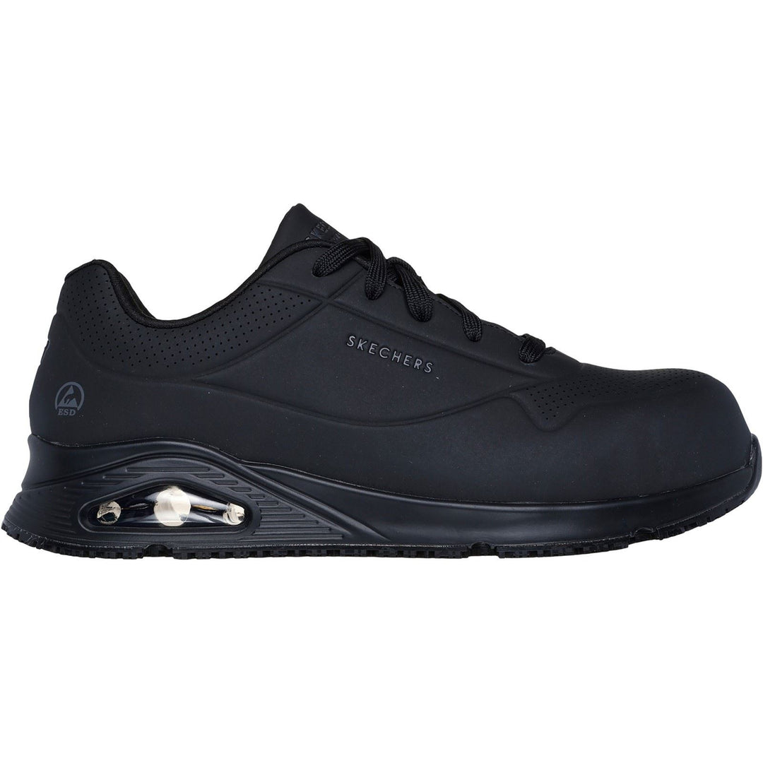 Men's Wide Fit Skechers 200177EC Uno Sr Doltin Safety Sneakers