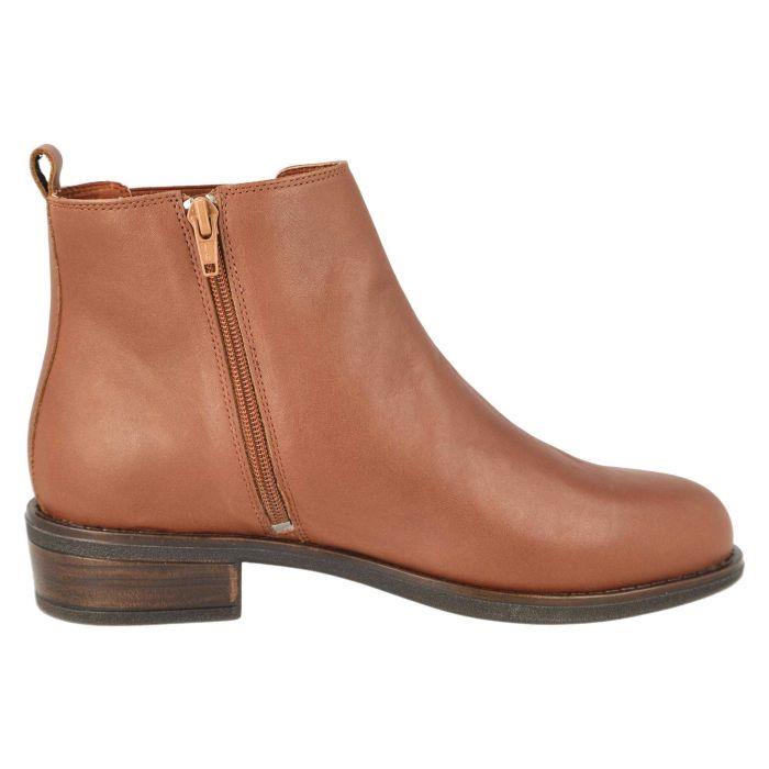 Extra Wide | Womens Ankle Boot | Brown Leather | Esme By DB Wider Fit Shoes | Size 3 Width EE-4E(2V)