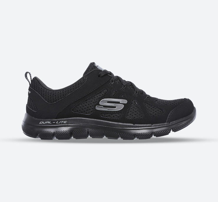 Skechers flex appeal 2.0 women's shoes in black Clearance