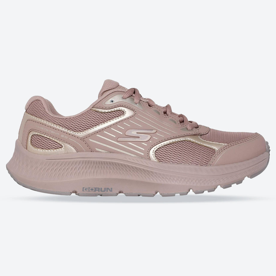 Women's Wide Fit Skechers 128606 Go Run Consistent 2.0 Advantage Sneakers