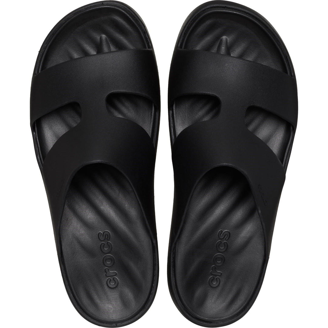 Women's Wide Fit Crocs 209409 Getaway Platform H-Strap Slippers