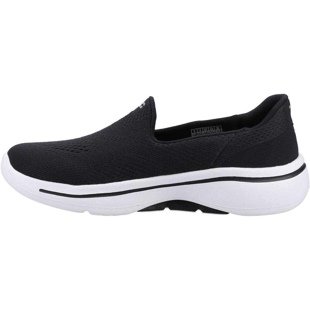 Women's Wide Fit Skechers 124483 Go Walk Arch Fit Imagined Sneakers