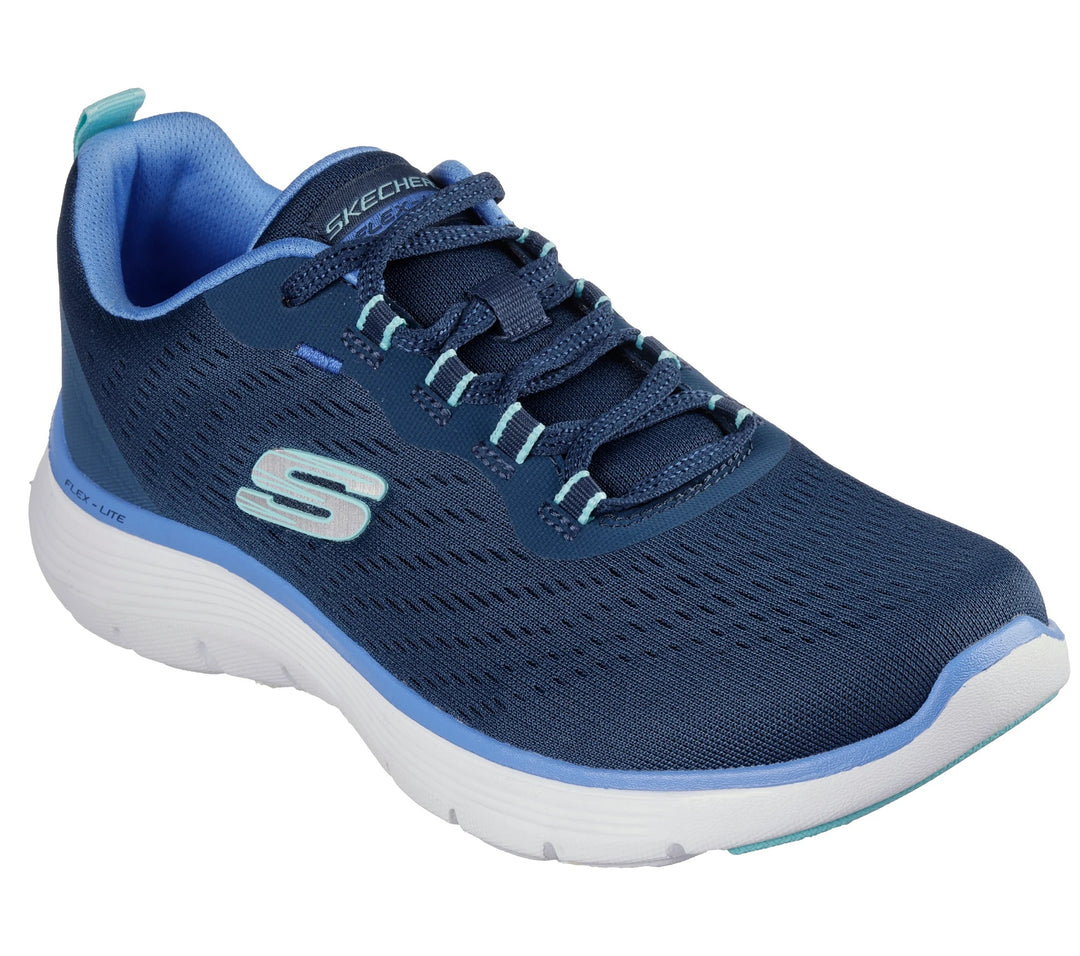 Women's Wide Fit Skechers 150201W Flex Appeal 5.0 New Path Sneakers