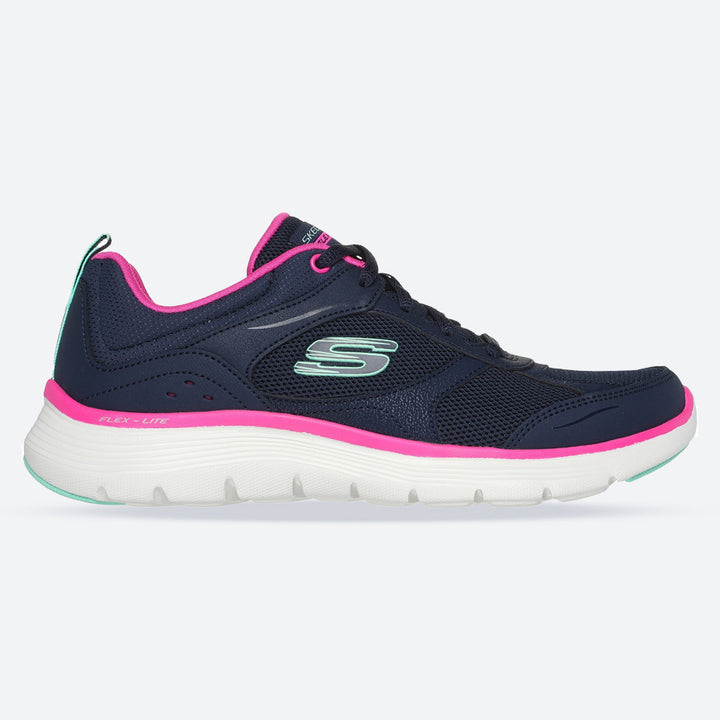 Womens Wide Fit Skechers 150202 Flex Appeal 5.0 Fresh Touch Sneakers