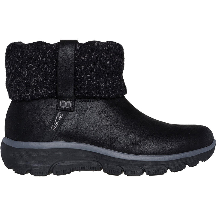 Women's Wide Fit Skechers 168033 Slip-ins Easy Going Cozy Weather 2 Boots