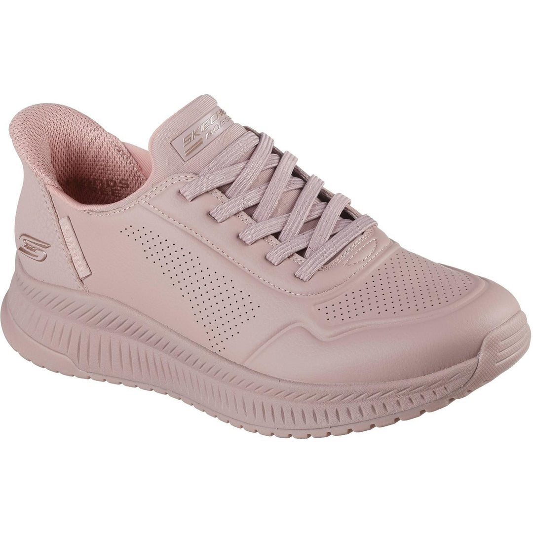 Women's Wide Fit Skechers 117740 Slip-ins Bobs Squad 4 Key Look Sneakers