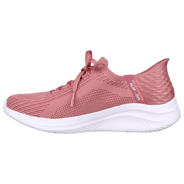 Women's Wide Fit Skechers 149710 Slip-ins Ultra Flex 3.0 Brilliant Path Sneakers - Mauve