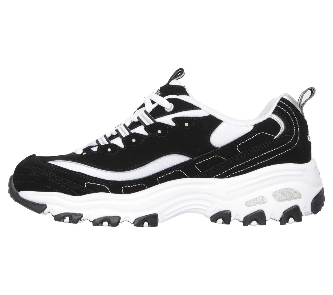 Women's Wide Fit Skechers 11930 D'Lites Biggest Fan Sneakers