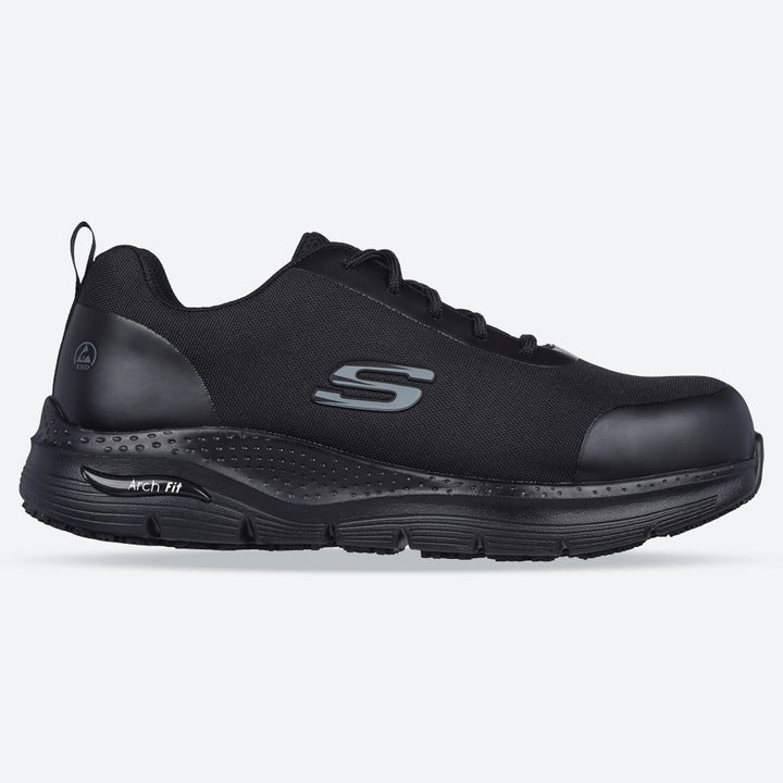 Men's Wide Fit Skechers 200086EC Arch Fit Ringstap Safety Sneakers