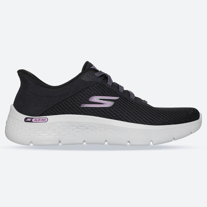 Women's Wide Fit Skechers 125516 Slip-ins Go Walk Flex Carla Sneakers