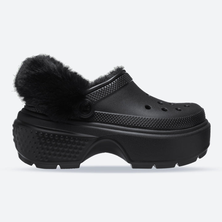 Women's Wide Fit Crocs 208546 Stomp Lined Clog