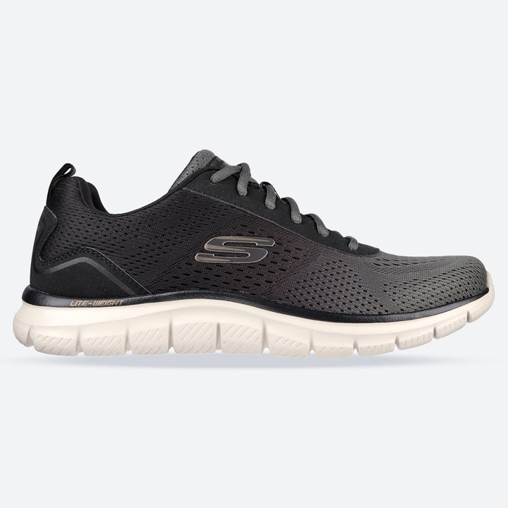 Men's Wide Fit Skechers 232399 Track-Ripkent Walking Sneakers - Olive/Black
