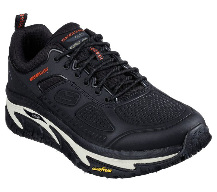 Men's Wide Fit Skechers 237333 Arch Fit Road Walker Recon Sneakers - Black