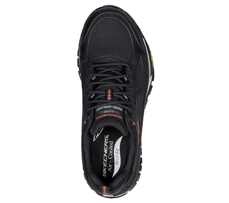 Men's Wide Fit Skechers 237333 Arch Fit Road Walker Recon Sneakers - Black