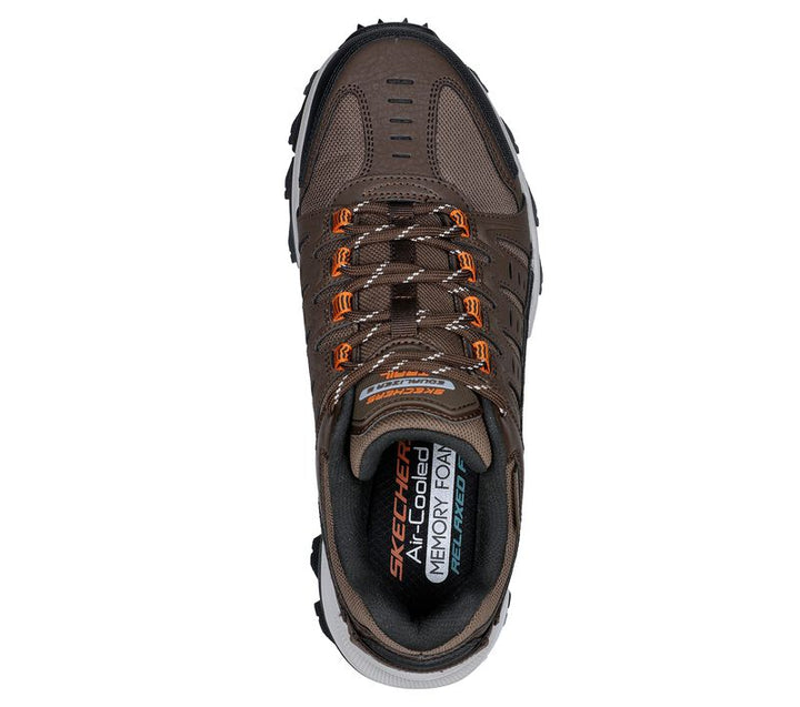 Men's Wide Fit Skechers 237501 Equalizer 5.0 Trail-Solix Walking Sneakers - Brown/Orange