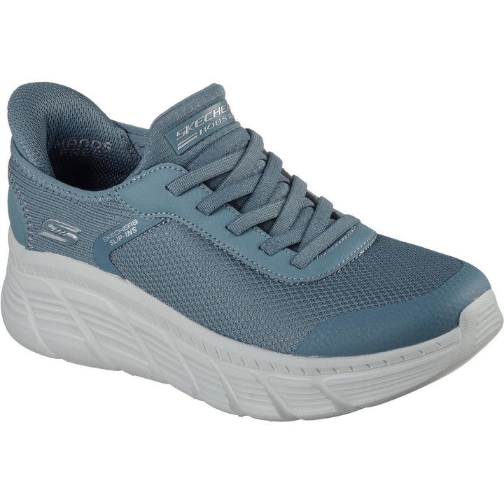 Women's Wide Fit Skechers 117391 Slip-ins Bobs B Flex Hi Linear Force Sneakers