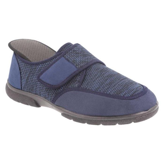 Men's Wide Fit DB Gavin Velcro Slippers