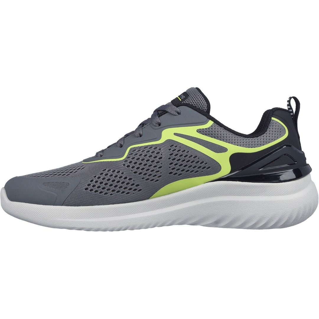 Men's Wide Fit Skechers 232674 2.0 - Andal Sneakers - Charcoal/Lime