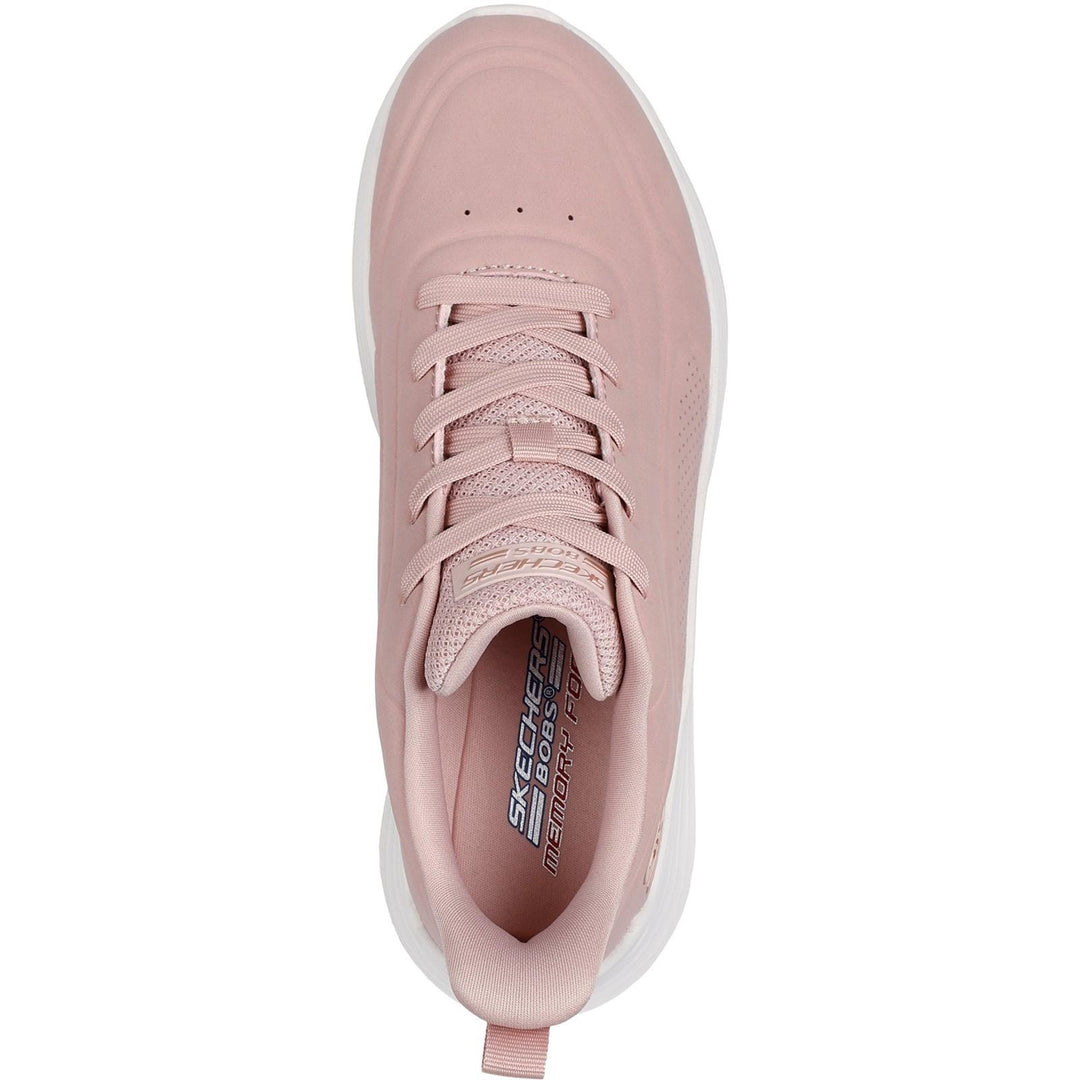 Women's Wide Fit Skechers 117485 Bobs Sport Squad Waves Just Wading Sneakers