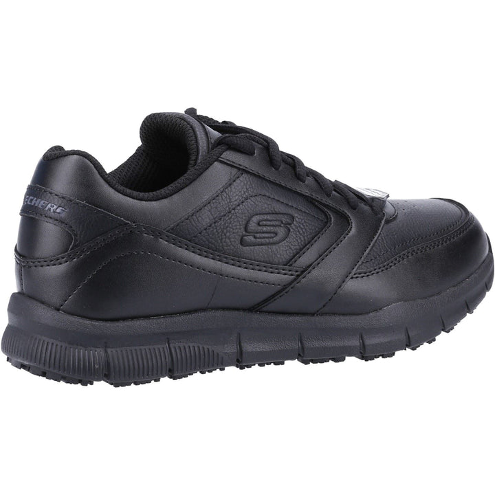 Women's Wide Fit Skechers 77235EC Nampa Wyola Occupational Sneakers