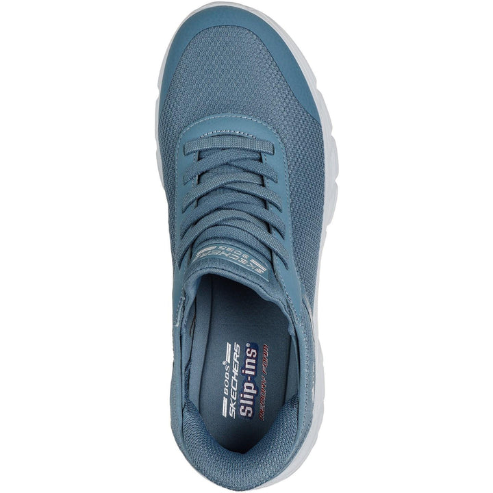Women's Wide Fit Skechers 117391 Slip-ins Bobs B Flex Hi Linear Force Sneakers