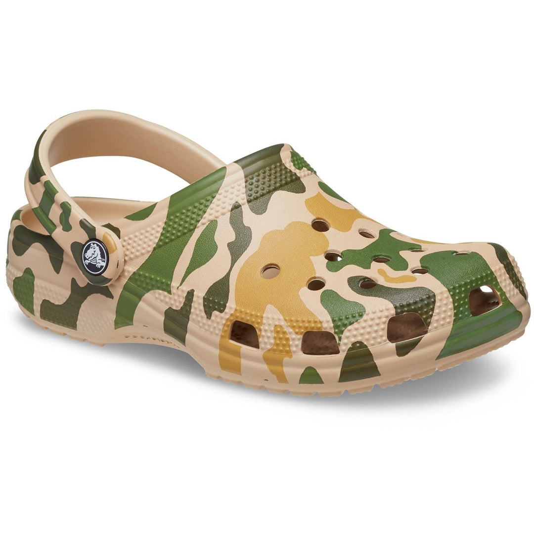 Unisex Wide Fit Crocs 206454 Seasonal Camo Sandals